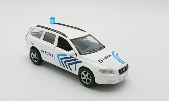 Kids Globe Auto Politie Volvo V70 Licht Geluid 12 cm van Merkloos