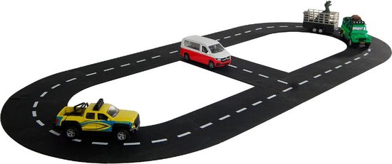 Kids Globe Autobaan Wegdelen, 18dlg. van Kids Globe