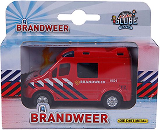 Kids Globe Die-cast Brandweerauto, 8cm van Kids Globe
