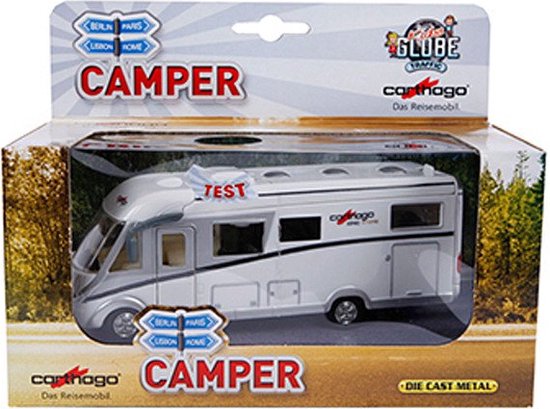 Kids Globe Die-cast Carthago Camper met Licht, 16cm van Kids Globe
