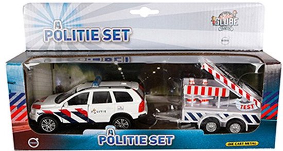 Kids Globe Die-cast Politie Volvo XC90 met Pijlwagen NL van Kids Globe