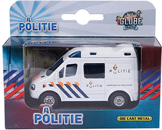 Kids Globe Die-cast Politieauto NL, 8cm van Kids Globe