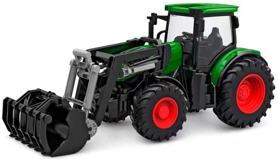 Kids Globe RC Tractor met Frontlader - Groen van Merkloos