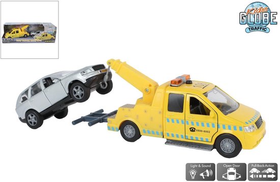 Kids Globe Sleepwagen met Auto Licht en Geluid van Merkloos