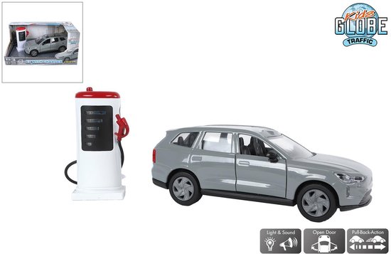 Kids Globe Volvo EX90 met Oplaadpaal van Merkloos