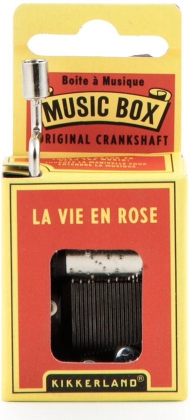 Kikkerland Nostalgisch Muziekdoosje - La Vie En Rose - Music box van Kikkerland
