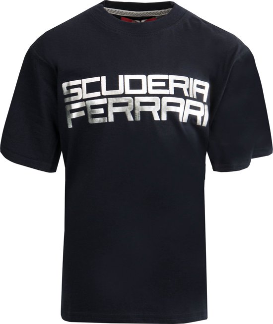 Kinder T-shirt Ferrari Jr Sf Zilver T-shirt Blauw - 128