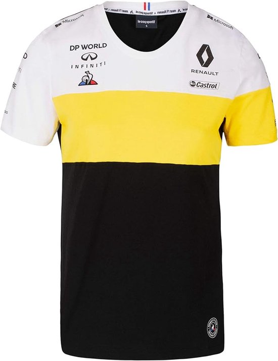 Kinder T-shirt Renault Jr F1 Team T-shirt Wit-geel-zwart Zwart/geel/wit - 164