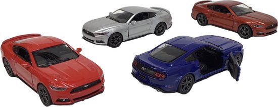 Kinsmart 2015 Ford Mustang GT V6 Pull-back motor verkoop per stuk Diecast Model Toy Car 1:38 van Kinsmart
