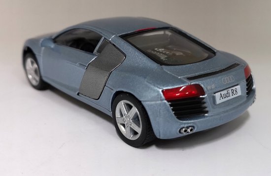 Kinsmart Audi R8 Modlato Metaal 1:36 - Zwart van Kinsmart