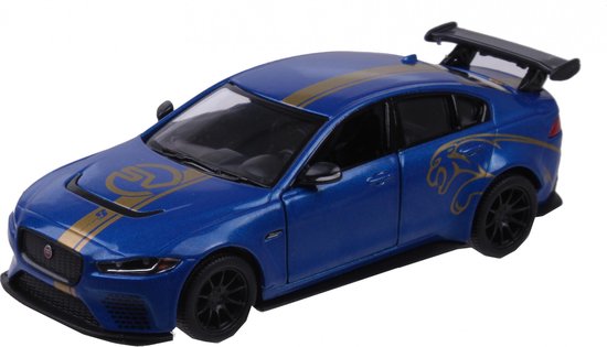 Kinsmart Auto Jaguar Xe Sv 12 Cm Blauw van Kinsmart