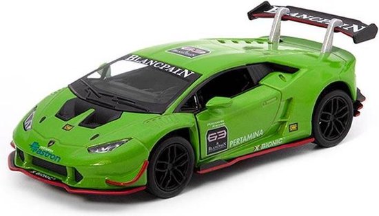 Kinsmart Lamborghini Huracan 2015 LP620-2 Super Trofeo — Groen van Kinsmart
