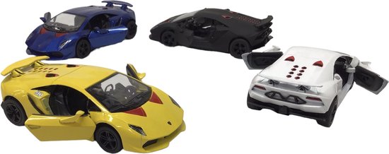 Kinsmart Lamborghini Sesto Elemento (12 cm) 1/32 Pull-back motor - verkrijgbaar in 4 kleuren verkoop per stuk modelauto - model auto - schaalmodel - schaal model van Kinsmart