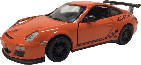 Kinsmart Schaalmodel Porsche 911 Gt3 Rs 11 Cm Alu 1:36 Oranje van Kinsmart