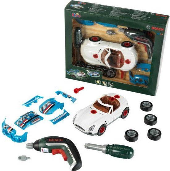 Klein Toys - Bosch mini Autotuningset 15-delig - Speelgoedauto - Speelgoed gereedschap van Bosch
