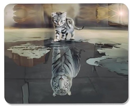 Kleine Gaming Muismat met Antislip Rubber - 240 x 200 mm van Merkloos
