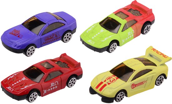 Kleur Veranderende Die-cast Raceauto, 3st. van Merkloos