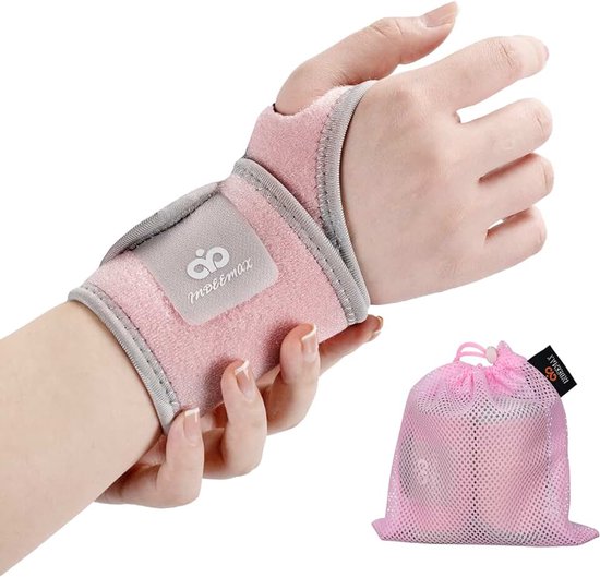 Koper gevoerde polssteun Brace 2Pack, Verstelbare polsbandjes met duimlus, Links/Rechts Ondersteuning voor Sprained Pols, Carpal Tunnel Relief, Gewichtheffen, Artritis, Versnellen Herstel