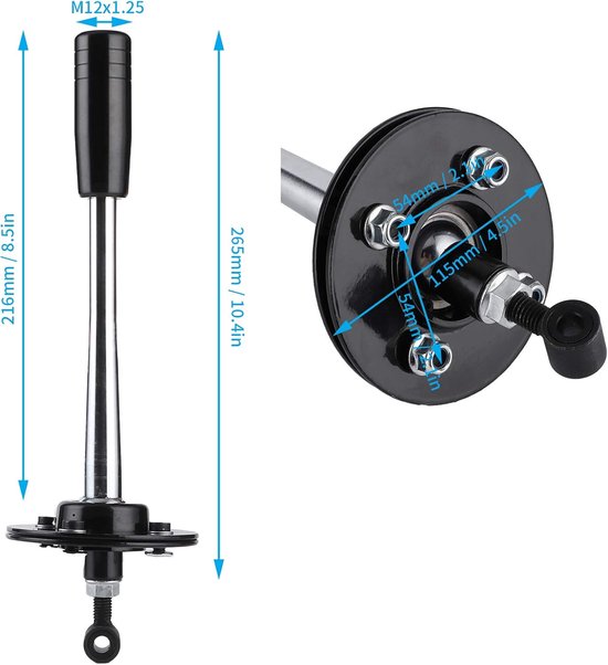 Korte Schakel Shifter Aluminium Handgeschakelde Versnellingspook Modificatie voor Auto's van Merkloos