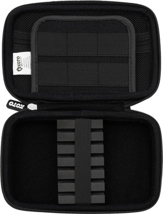 KOTO Dartwallet EVA Medium Rood, Darttas met Ritssluiting, Dartetui met KOTO Darts-logo, Dart Hoes, dartkoffer, dartwallet van KOTO