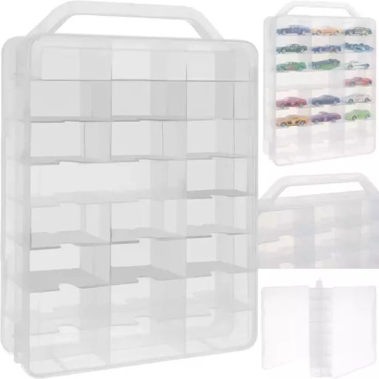 Kruzzel Koffer voor Modelauto's - Houd 23 Speelgoedauto's Georganiseerd van Kruzzel