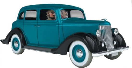 Kuifje Moulinsart Auto 1/24 - De auto van Alonzo Perez - Ford V8 Tintin van Hachette Collections