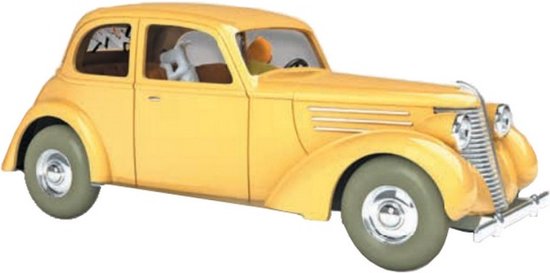 Kuifje Moulinsart Auto 1/24 - De verongelukte auto - Amilcar 1938 Imperia and Hotchkiss Tintin van Moulinsart