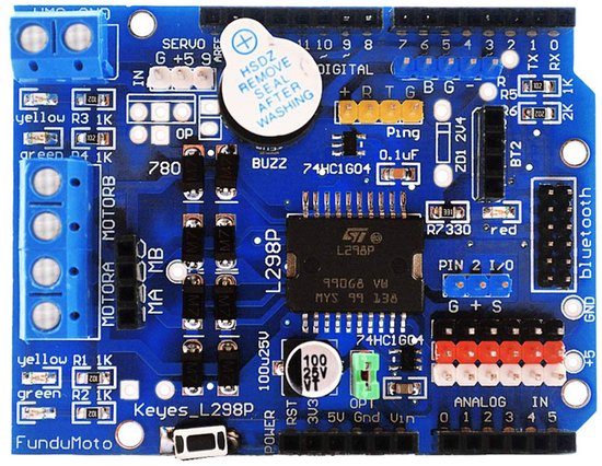L298P Motor Driver Module H-Brug DC Stappenmotor Controller voor Arduino van Merkloos