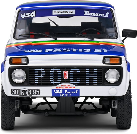 Lada Niva Paris-Dakar '84 #182 Jabouille/Sardou Solido schaal 1:18 van Solido