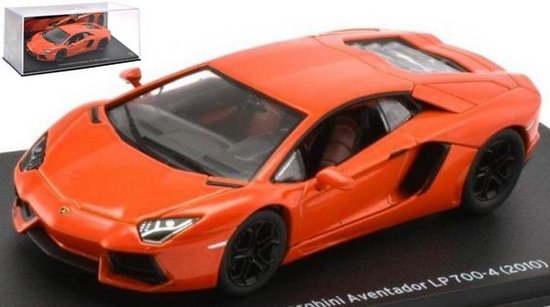 Lamborghini Aventador LP Dealer Model 1:43 Atlas Oranje van Lamborghini