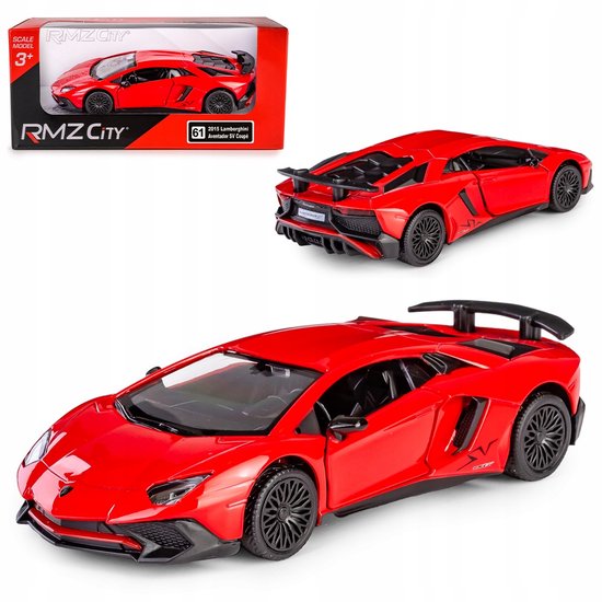 Lamborghini Aventador SV Coupé Rood RMZ City 1:36 Pull-back Auto van RMZ City