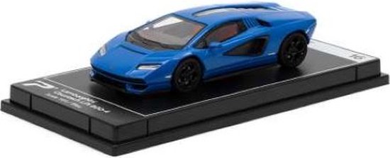Lamborghini Countach LPI 800-4 Blauw 1-64 Hypercar League Collection Postercars lengte 7 cm van Lamborghini