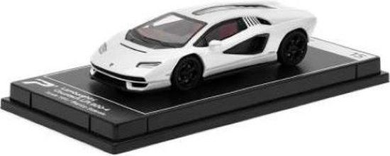 Lamborghini Countach LPI 800-4 wit 1-64 Hypercar League Collection Postercars lengte 7 cm van Lamborghini