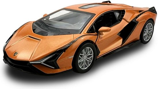 Lamborghini Sián FKP 37 (Oranje) (12 cm) 1/36 Kinsmart - Modelauto - Schaalmodel - Model auto van Lamborghini