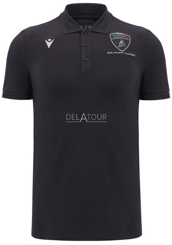Lamborghini Squadra Corse Men Sports Polo Zwart Small