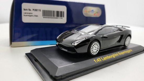 Lamborghini Superleggera 1:43 Zwart Pototcar van Lamborghini
