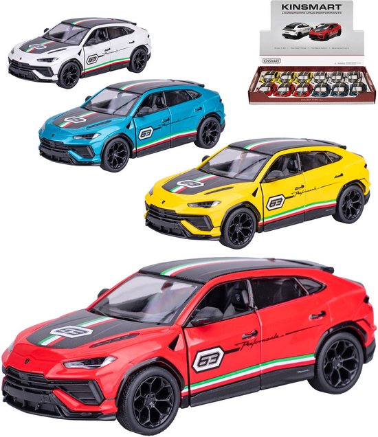 LAMBORGHINI URUS PERFORMANTE LENGTE 12 CM 1/40 VERKOOP PER STUK VERKRIJGBAAR IN 4 KLEUREN PULBACK DIECAST CAR KINSMART 5447DF van Kinsmart