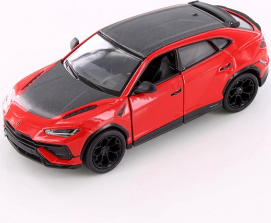 Lamborghini Urus Performante (Rood/Zwart) (12 cm) 1/36 Kinsmart {Modelauto - Schaalmodel - Miniatuurauto} van Lamborghini