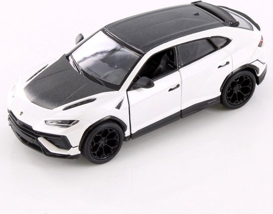 Lamborghini Urus Performante (Wit/Zwart) (12 cm) 1/36 Kinsmart {Modelauto - Schaalmodel - Miniatuurauto} van Lamborghini