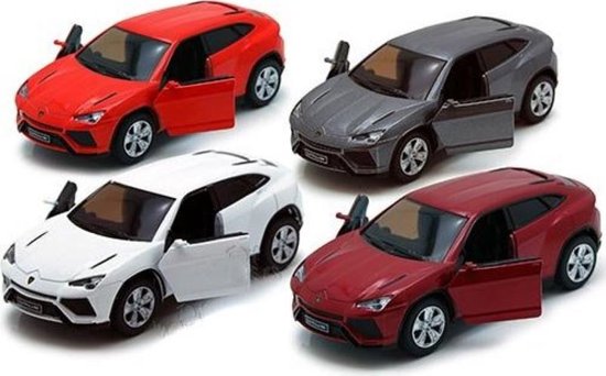 Lamborghini Urus pull back diecast car auto 1/38 verkoop per stuk verkrijgbaar in 4 kleuren van Lamborghini