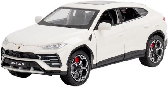 Lamborghini Urus (Wit) (22 cm) 1/24 - Modelauto - Schaalmodel - Miniatuurauto - Speelgoedauto - Model Auto Jongens - Speelgoed Auto van Lamborghini