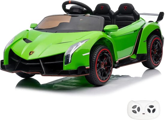 Lamborghini Veneno - Elektrische Kinderauto 12V - 4x4 - 1 tot 6 jaar - Groen van Lamborghini