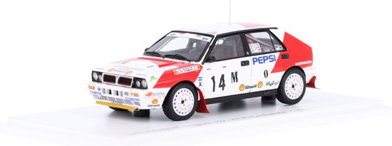 Lancia Delta Integrale 16V Spark Modelauto 1:43 1991 Luis Monzon / Alex Romani Marlboro Rally Team van Lancia