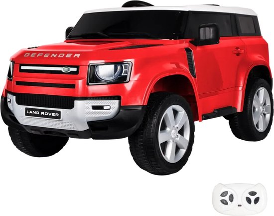 Land Rover Defender - Elektrische Kinderauto 12V - 1 tot 6 jaar - Rood van Land Rover