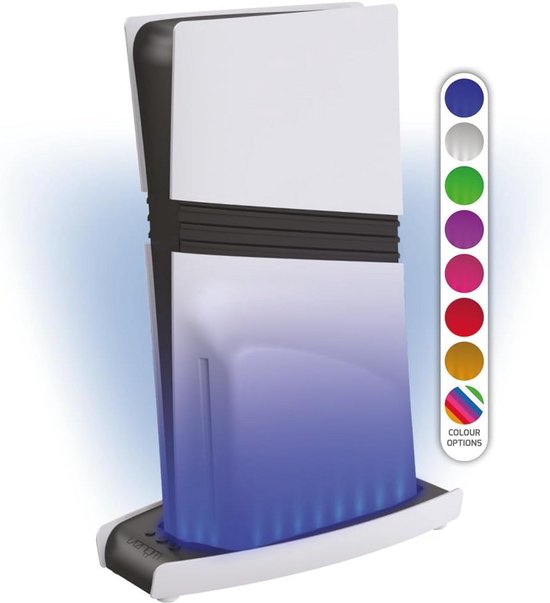 LED Consolestandaard voor PS5 Slim en PS5 Pro - Verticale Stand met RGB-verlichting voor Betere Koeling van Merkloos