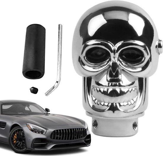 Led Versnellingspook - Doodskop Knop - Auto Interieur - Verstelbaar Licht - 149 x 86 cm - Meerkleurig