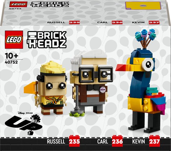 LEGO Brickheadz 40752 - Carl, Russell en Kevin - Disney Pixar Up van LEGO