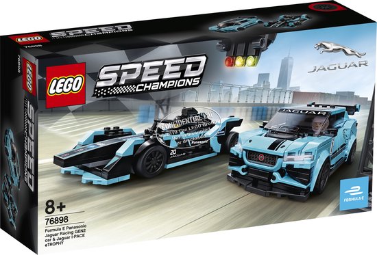 LEGO Speed Champions Formula E Panasonic Jaguar Racing GEN2 Car & Jaguar I-PACE eTROPHY - 76898 van LEGO