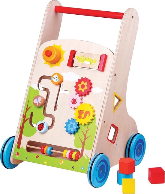 Lelin Toys - Activiteiten Duw en Loopwagen 7-in-1 van Lelin