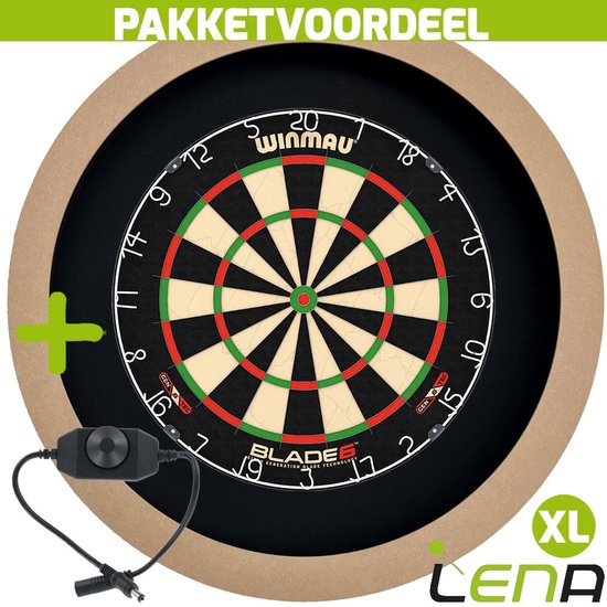 LENA Dartbordverlichting Basic XL (Plain ) + Dimmer van Lena